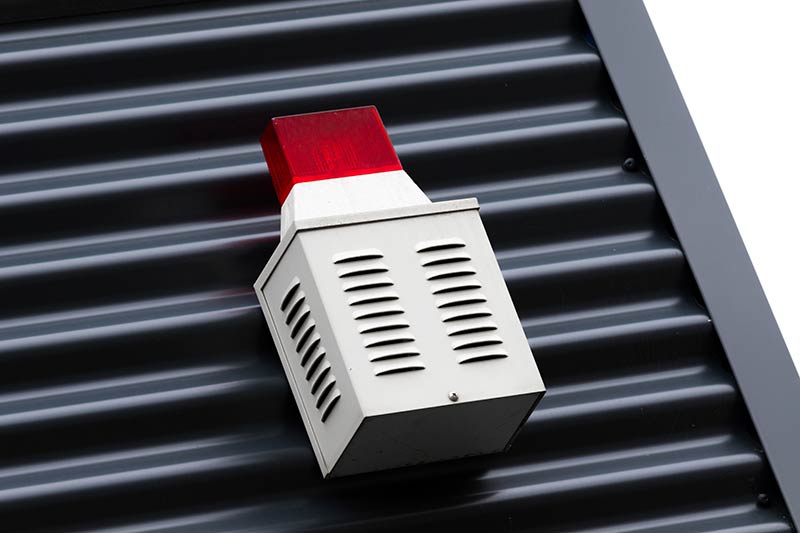 Alarmgesichertes Gebäude