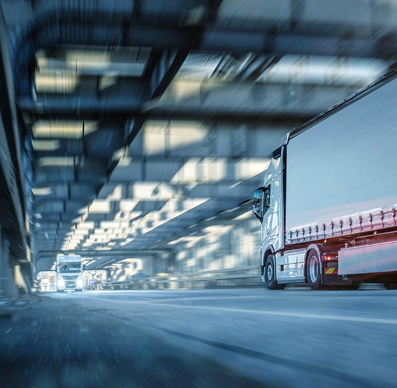 LKW in Tunnel