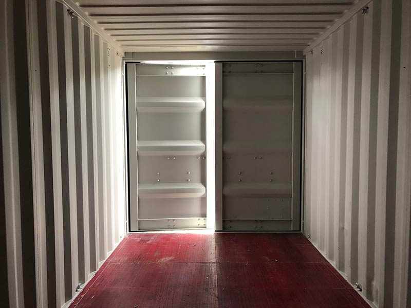 Innenansicht Lagercontainer